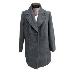 Swiss Tech Women's Mid Length Coat Wool Blend‎ Gray New With Tag Size 2X
